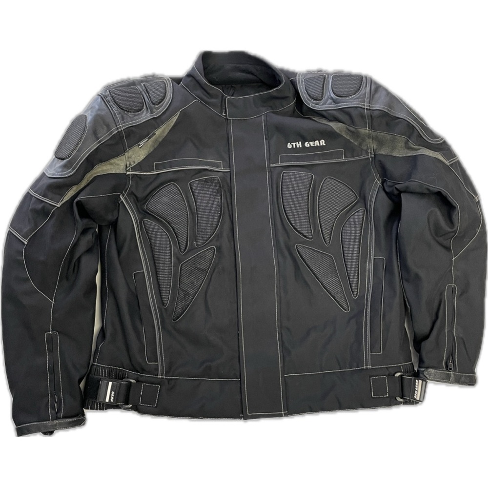 Speedtec 6th Gear Black Armour Motorcycle Jacket Size Large (46) - Picture 2 of 15